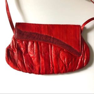 Vintage Red Leather Bag ❤️💋